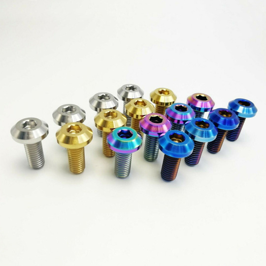 Titanium Motorcycle Brake Disc Bolts