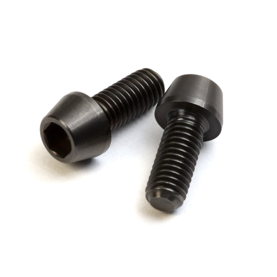 Black M5 Titanium Tapered Bolts For MTB Road Stems