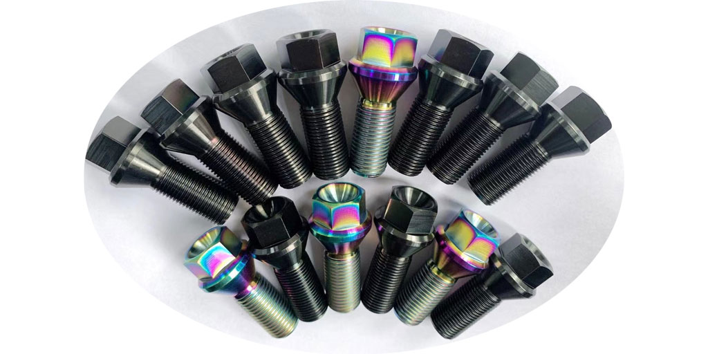 Black Rainbow Grade 5 Titanium Wheel Lug Bolts for BMW