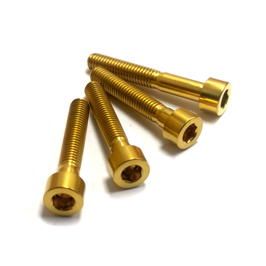 Gold Titanium Headset Cap Screw M6