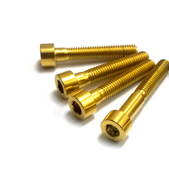 Gold Titanium Hex Socket Head Cap Screw M6