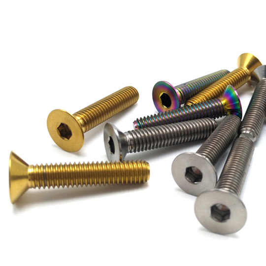 M6 Titanium Hex Socket Countersunk Screws DIN 7991