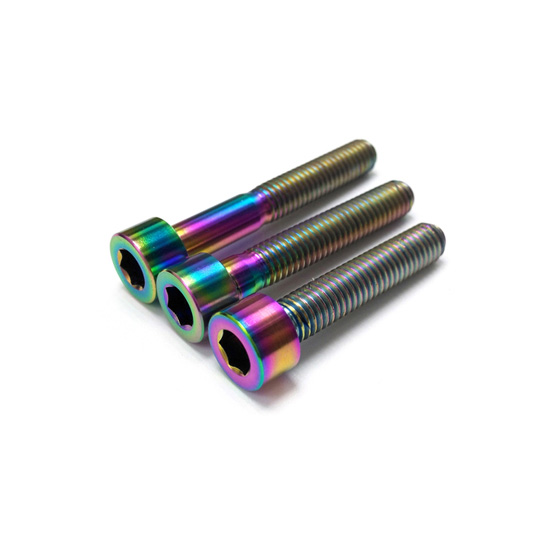 Rainbow Titanium Bicycle Headset Cap Screw M6