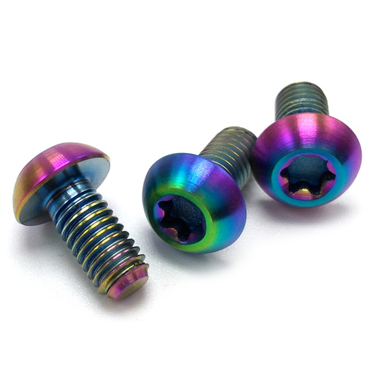 Rainbow Titanium MTB Bicycle Disc Rotor Bolts T25 M5 x 10mm