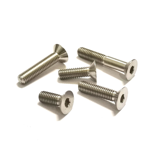 Titanium Hex Socket Countersunk Screws DIN 7991