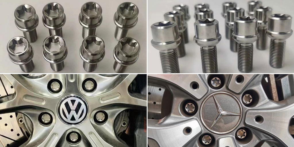 Titanium Wheel Lug Bolts for Benz