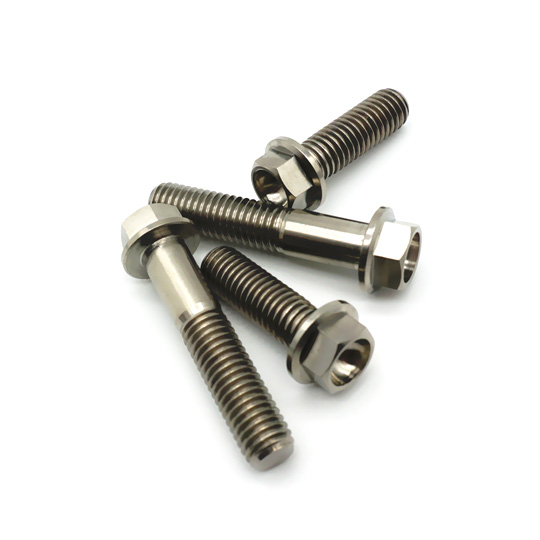 M5 M6 M8 M10 Titanium Hex Flange Head Bolts with dimples