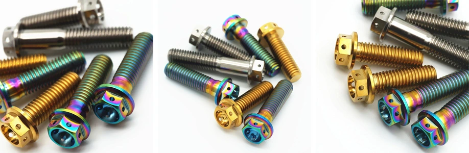 Titanium Hex Flange Race Spec Bolts