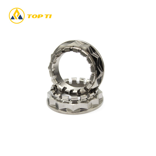 TITANIUM REAR WHEEL AXLE NUT